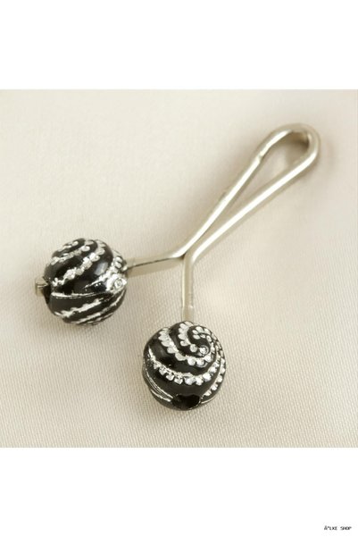 ZERO LAND Ilkestor Round Clip (142116) Hairpin Black