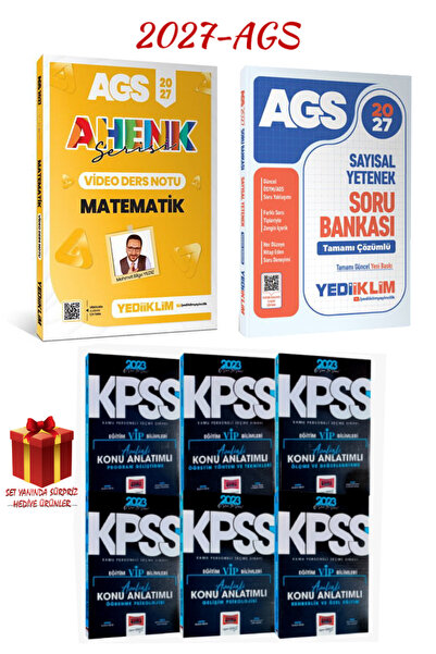 Yediiklim Yayınları AGS Ahenk Serisi Matematik Video Ders Notu+Sayısal Yetene...
