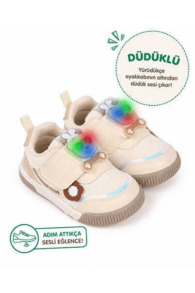 ROCKY SPORT Masha Ortopedik İlk Adım Bebek Ayakkabısı Işıklı Düdüklü