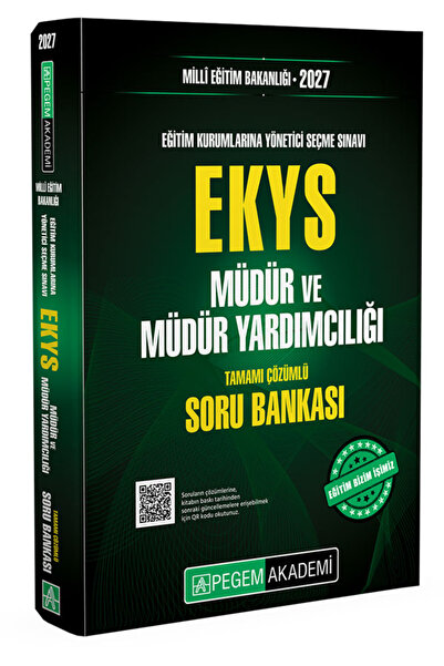Pegem Akademi Yayıncılık 2027 EKYS MEB Müdür ve Müdür Yardımcılığı Soru Bankası