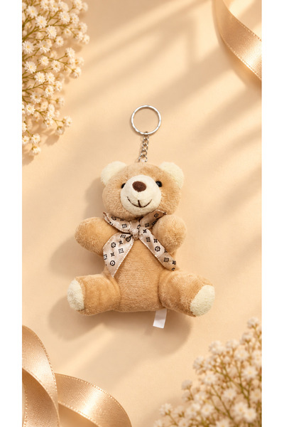 Silver Seasons سلسلة مفاتيح على شكل دمية دب لطيفة، هدية رائعة على شكل دب، سلس...