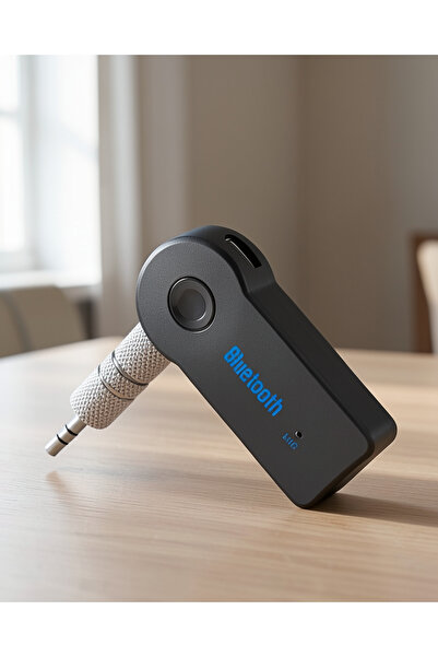 alemdarshop Bluetooth Aux Kiti Kablosuz Mikrofonlu Oto MP3 Çalar 3.5mm