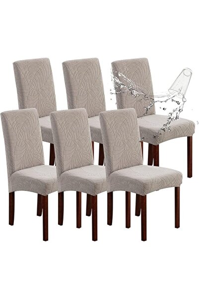 EOGILY Waterproof Chair Covers for Dining Room, Stretch Jacquard Dining Chair...