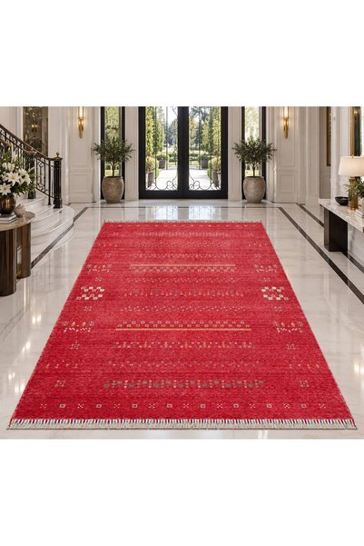 Neşem Halı Boutique EKO HALI Zara ZR 06 Red Uşaklı Kadınların Yoğun El Emeği ...