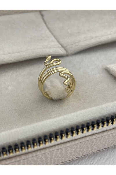 Luparadis Special Series Curved Snake Design Adjustable Ring