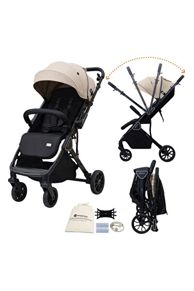 neobreez - Quint Reversible Travel Stroller - Beige
