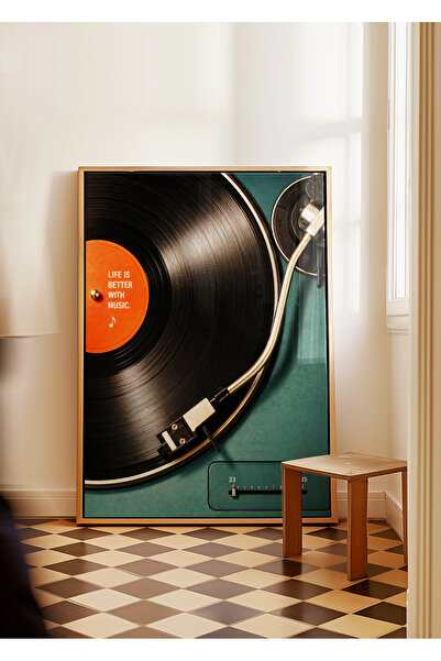 ARTHOUSECOLLECTIVE Kolekcija muzike - Život je bolji uz muziku - Poster bez o...