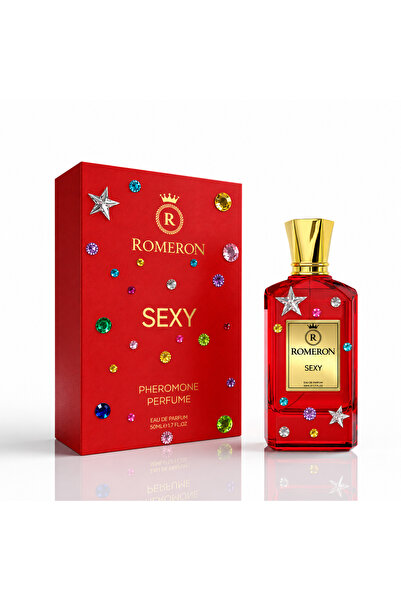 ROMERON Pheromone SEXY Unisex Parfüm 50ml Kendin Süsle Sticker Set