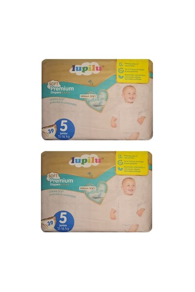lupilu Scutece Derma Soft Protective, mărimea 5, 11-16 kg, 78 bucăți