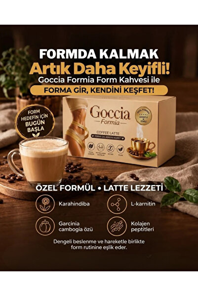 goccia Kolajenli Hindiba Form Kahvesi | L-Karnitin ve Garcinia Cambogia İçere...