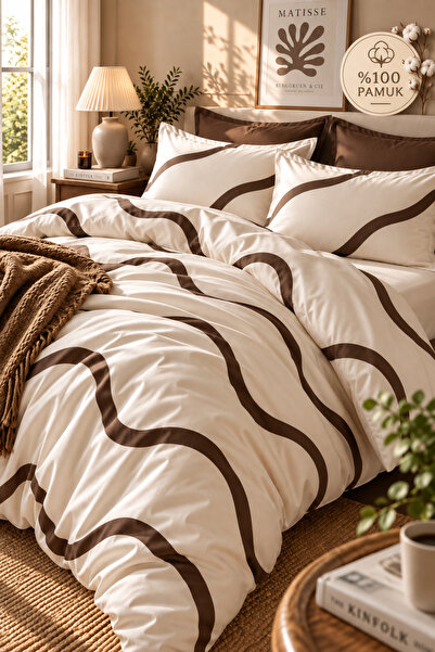 conzaliza Double 100% Cotton Duvet Cover Set |   Elasticized Sheet