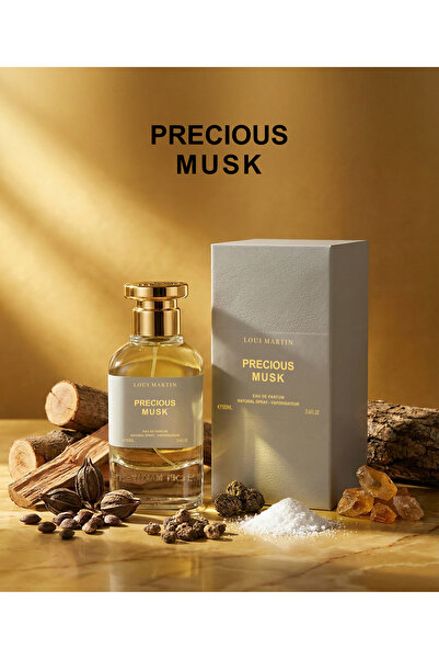 loui martin Precious Musk Eau de Parfum 100ml | Clean Woody & Airy Musk Fragr...