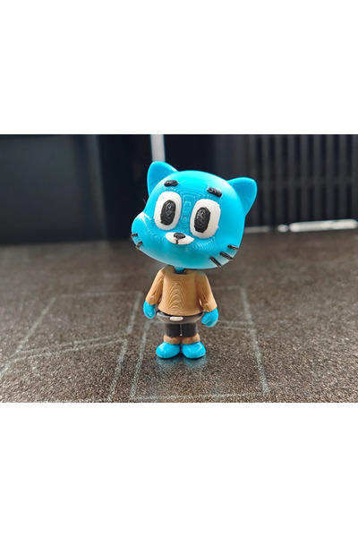 Gumball Anahtarlık Ve Çanta Süsü - 3D Tasarım Hareketli Eklem Hediyelik Aksesuar