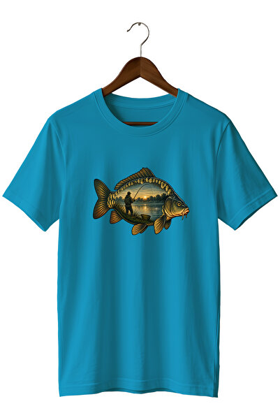 The Baski Tricou unisex cu imprimeu pește crap din colecția Widi – Tricou cu ...