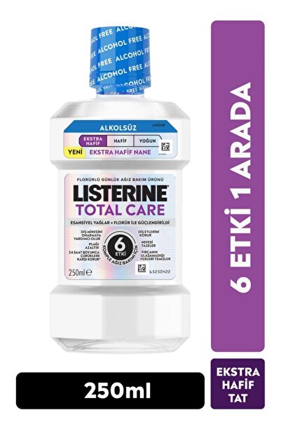 Listerine Total Care Ekstra Hafif Tat Ağız Bakım Suyu 250 ml