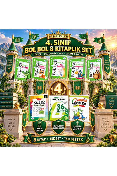 öğretmen evde 4. Sınıf Süper İdeal Set – 8 Parça – Yayınları (2026-2027)