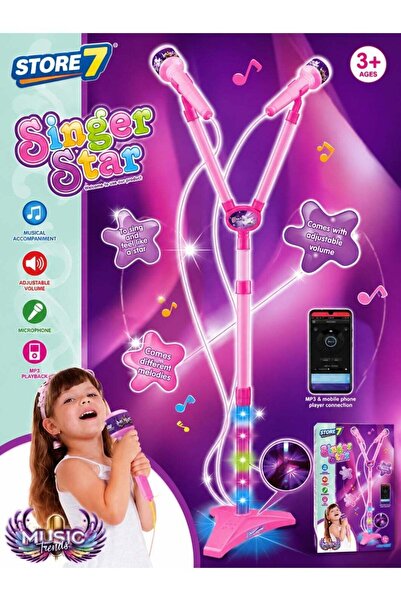 Store7 Professional Kids Microphone with Adjustable Stand and Headphones – Ka...