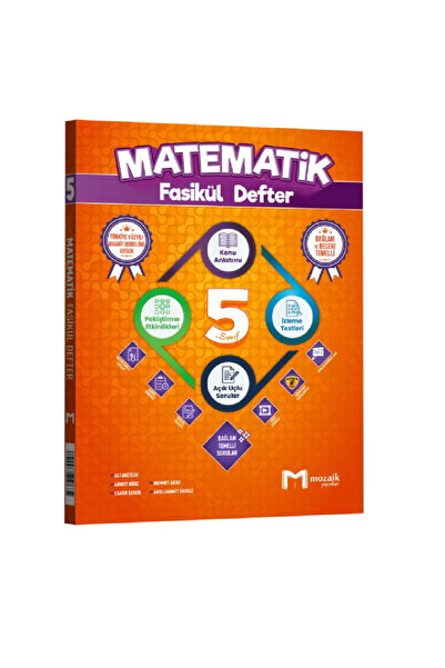 Apotemi Yayınları Mozaik Yayınları 5. Sınıf Matematik Fasikül Defter / Yeni N...