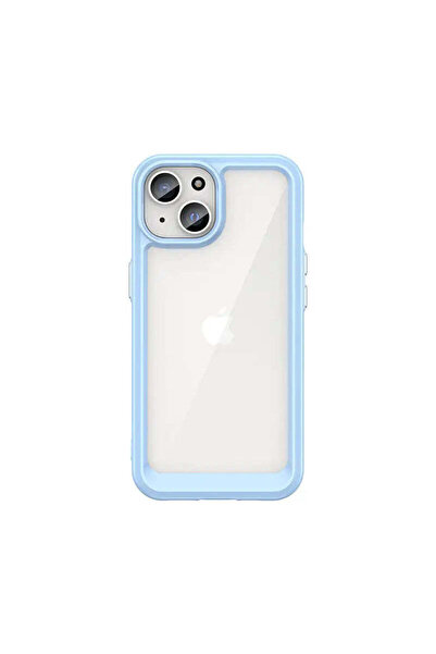 HQ WEAR HQWear Husă cu cadru flexibil Outer Space pentru iPhone 15 Plus, Alba...