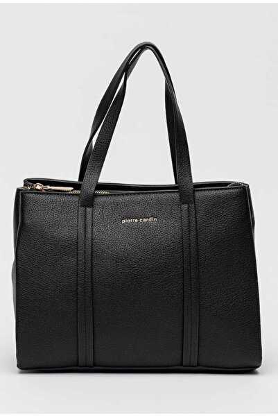 Pierre Cardin , Geanta tote de piele ecologica cu bareta detasabila de umar, ...