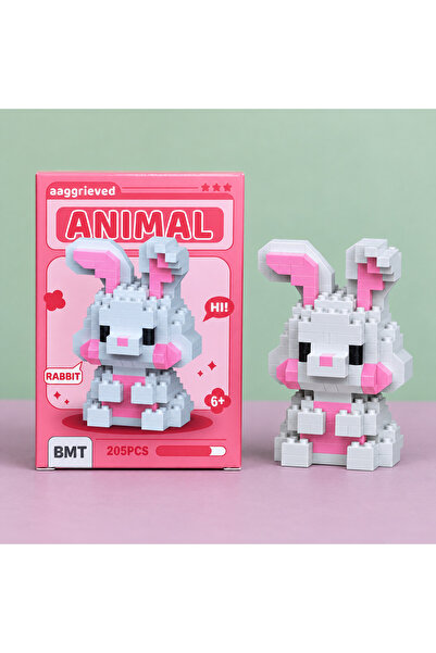BMT TOYS Tavşan Model Karakter Figürü 3D Yapı Oyuncakları - 205 Parça