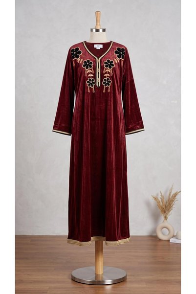alqarat "Mayar" – Royal Velvet Winter Jalabiya