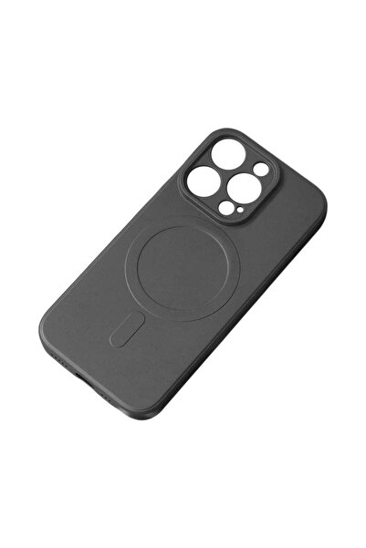HQ WEAR HQWear Husă de silicon pentru iPhone 15 Plus, Compatibilă MagSafe, Negru