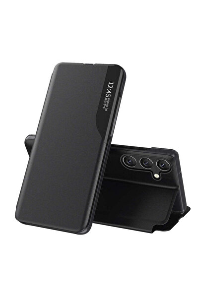 HQ WEAR HQWear Husă tip portofel din piele pentru Samsung Galaxy A24 4G, negru