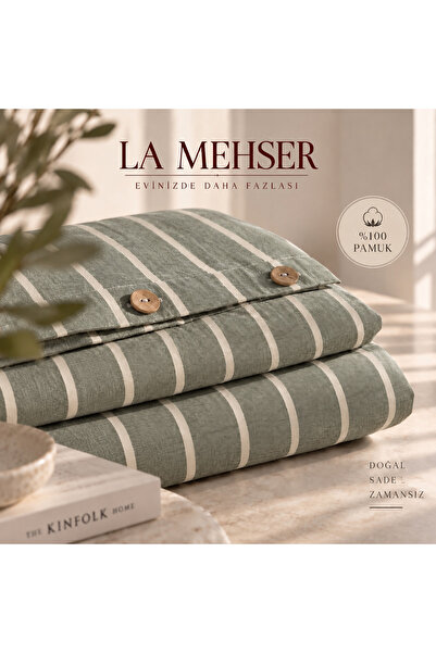 LA MEHSER Double Cotton Sheet Boxed Duvet Cover Set