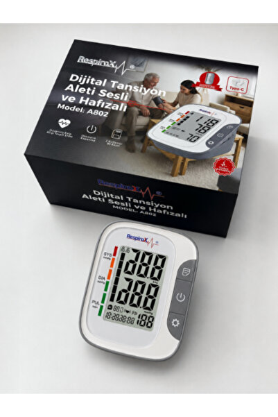 Respirox A802 TÜRKÇE KONUŞAN ADAPTÖRLÜ LCD EKRAN KOLDAN TANSİYON ALETİ