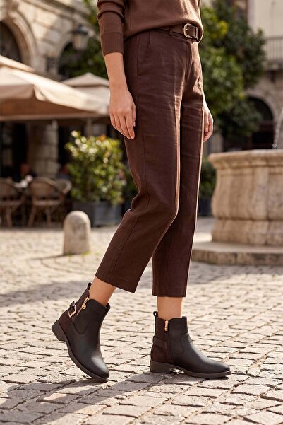 Ayakkabı Fuarı Elit Asd2235 Women's Heeled Boots Brown