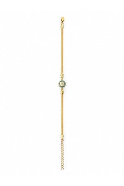 Nacre Pearl Gold 14k Altın Kaplamalı Jewelry balıksırtı zincir