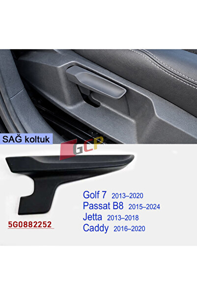 GCP German Car Parts Right Seat Height Adjustment Handle Golf Jetta Passat B8...