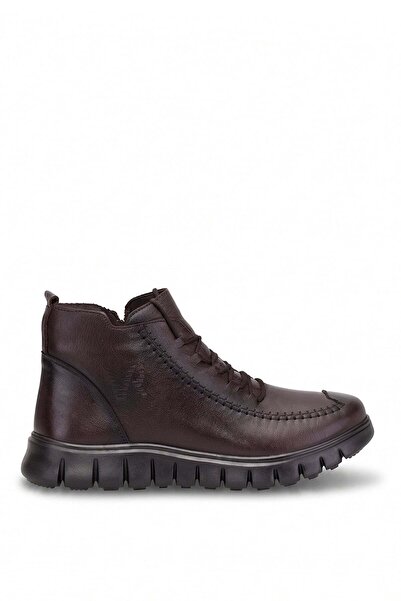 Voyager 26Ksrrz1118 Women's Genuine Leather Flat Boots Brown