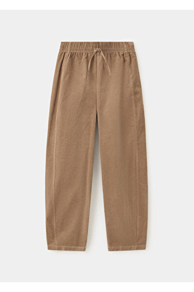 MANGO Kids Kadife baggy pantolon