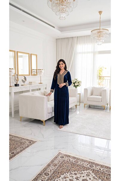 alqarat Shaghaf Velvet Jalabiya