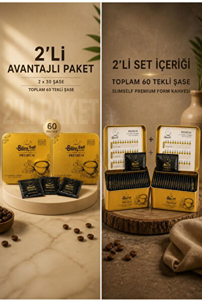 SlimSelf Premium Form Kahvesi 2’li Avantajlı Paket