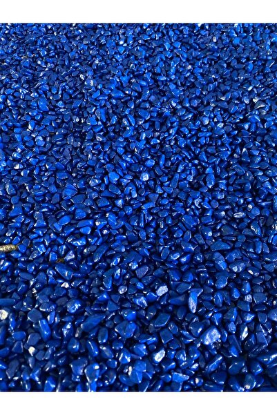 Lacivert Dolomit Dekoratif Taş 2 kg-Boyalı Doğal Taş, Saksı Akvaryum Teraryum ve Bahçe Süsleme Taşı