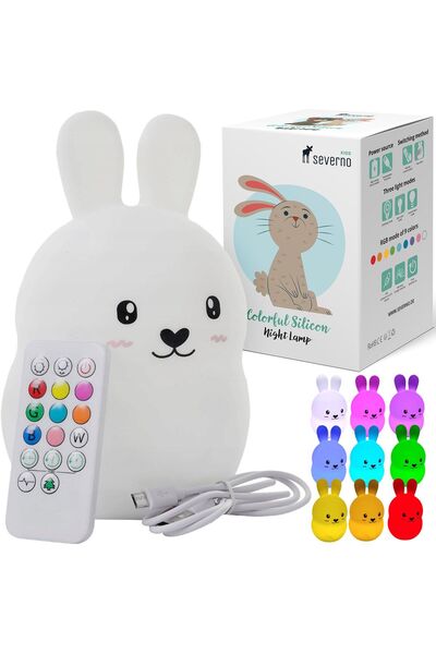 Other Lampă de veghe din silicon în formă de iepure pentru copii, LED, USB + ...
