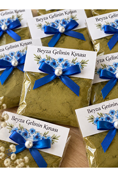 100 Adet Kişiye Özel Hediyelik Kına, Kına Gecesi, 6 Ay Kınası, Sünnet, Asker
