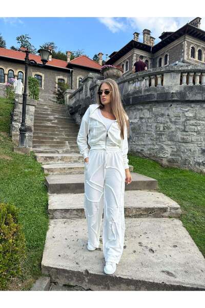 Demhana Boutique Λε Γκάγκα Λευκό Σετ