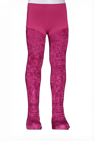 Dore Çorap Girl's Intense Glittery Pantyhose - Fuchsia