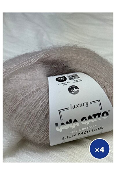 Silk Mohair Örgü İpi 4'lü Set 4 x 25 gr %75 Moher %25 İpek – SM-122