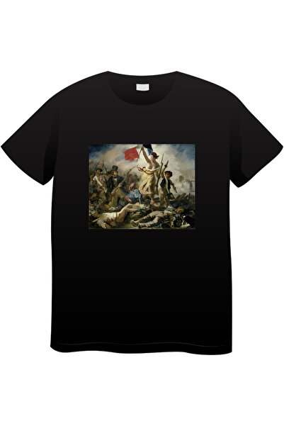 OEM Tricou bărbătesc Made By Art Paint, Colecție de artă iconică, negru, L