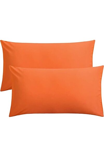 COM LIVING HOUSE Set de 2 fețe de pernă din bumbac Ranforce, portocalii, 40x60cm