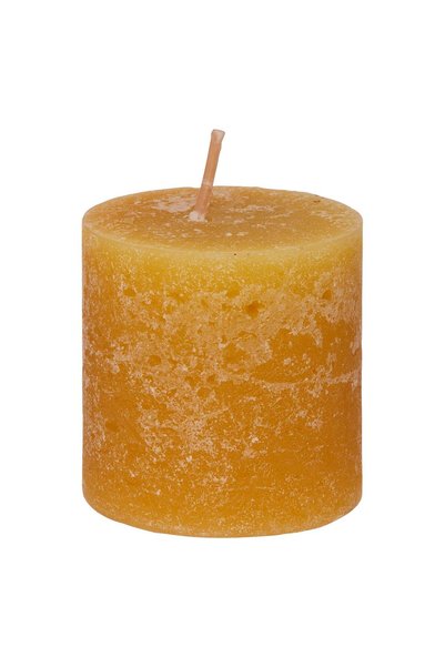 Atmosphera Lumanare rustica "Olia", 4 bucăți - Galben, 60 g