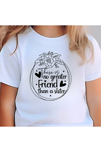 OEM Tricou alb personalizat, soră mai mare, cea mai bună soră, 1-2 ani