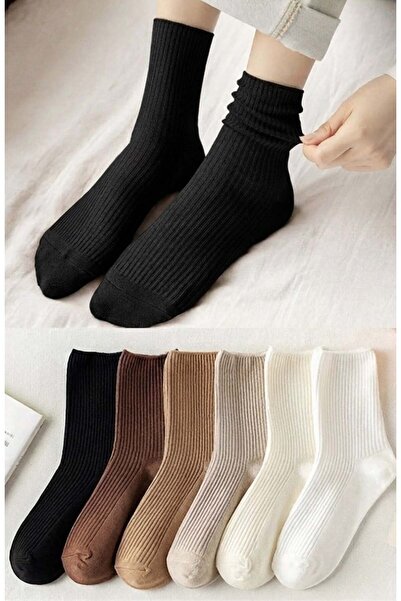 Dore Çorap Women's Natural Fiber Comfortable Flexible Socks - Black