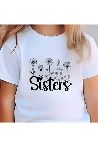 OEM Tricou pentru copii de 1-2 ani, alb, cu imprimeu „Big Sister – Cea mai bu...