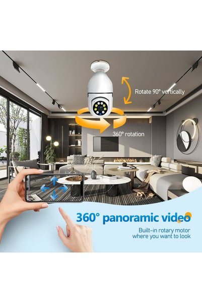 WaveByte 5G Bulb E27 Surveillance Camera